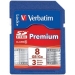Verbatim Premium 8GB Secure Digital High Capacity (SDHC) Card (Class 10) thumbnail