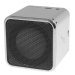 Mini Digital Speaker Sound Box Silver