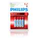 Philips PowerLife Alkaline AAA Batteries 4PCS/PK (LR03P4B/27)