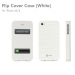 Macally White Flip Cover Case for iPhone 4/4S