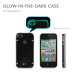 Macally Black Glow-in-the-dark Case for iPhone 4/4S