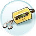 Digital Voice Recorder, MP3 Player and Storage 128MB (SVR-M805)