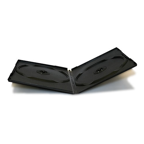 9MM Slim Black Double DVD Case slim dvd cover template. 9MM Slim Black Double DVD Case
