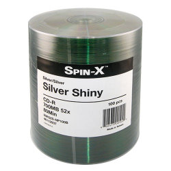 Silver on Green 52X CD-R Media 80min/ 700MB