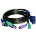 6 ft KVM (Keyboard/Video/Mouse) PS2 Male to Male Cable
