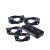 4-Port KVM Switch With 4 Sets Of Cables