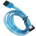 LinkDepot 39" UV With Locking Latch SATA Cable (Blue)