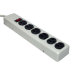 4ft Metal Case 6 Outlet Surge Suppressor (1 MOV)