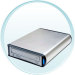 External Hard Drive Enclosure - 5.25inch USB2.0/Firewire - Aluminium