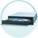 NEC 16X Multiple Format DVD+/-R/RW/DL Burner (Model NEC-3550A) - Black
