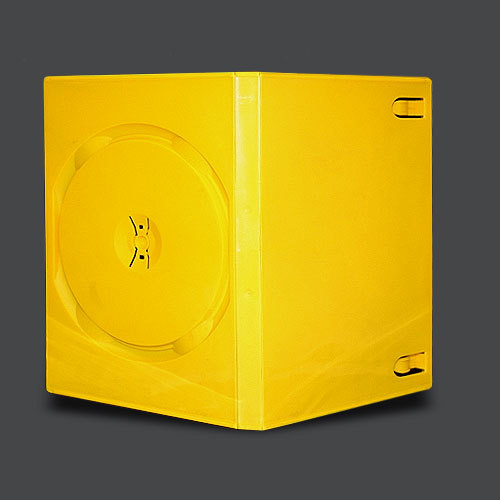 14MM Solid Yellow Standard Single DVD Case