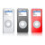 Nano See Thru Hardcases 3 pack Clear Black and Red