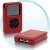 Case - Leather form Fit case for 5G iPod 30GB Sienna Red