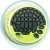 PC Game - Wolfking Warrior Keyboard Gaming Pad Green-Yellow