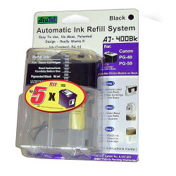 Canon PG30/ PG40/ PG50 Acujet Automatic Refill Black Ink System