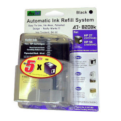 "HP 21, 21XL, 27, 56, 60, 60XL, 74, 74XL, 92, 94, 96, 98, 901 and 901XL Automatic Refill Black Ink System"
