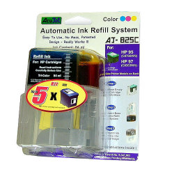 "HP 60, 60XL, 75, 75XL, 93, 95 and 97 Acujet Automatic Refill Color Ink System"