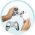 PS3 Controller Skinz - Black/White (MOV588730)