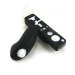 Remote Control Nunchuk Silicone Skin for Nintendo Wii - Black