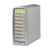 1 To 7 Target DVD Duplicator with 20X DVD+/-R/RW/8X Double Layer DVD+/-R/CD Burner and 160GB Hard Drive in Silver Casing