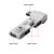 USB 2.0 4 Ports Self Powered Hub, 180-Degree Adjustable Port, White Color