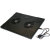 Black Notebook Cooler Pad with Two Built-in 80 mm Fans for 7 - 13" Laptop