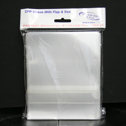Crystal Clear Vinyl Sleeve with Re-Sealable Flap (For CD DVD)