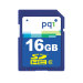 PQI 16GB SDHC Secure Digital High Capacity Class 6 Retail