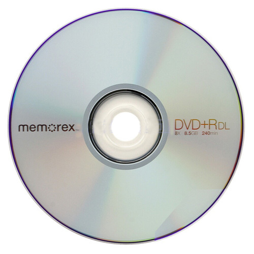 Memorex 8X 8.5GB Dual Layer Blank DVD+R Media