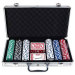 Professional 300-Piece Poker Game Set with Dice, Playing Cards and Locking Storage Case