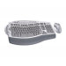 Silver Ergonomics Desktop USB Wireless Keyboard and Mouse for MAC - New Retail
