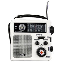 Eton FR250 American Red Cross Emergency Crank AM/FM/Shortwave Radio w/Flashlight and Cell Phone Charger