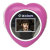 1.1" Axion AXN-9100 Heart Shaped Key Chain Style Mini Digital Photo Frame (Pink)