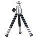 5.25" Mini Aluminum Camera Tripod (Silver/Black)