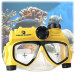 Yellow Liquid Image Explorer Series 302 5MP 15' Underwater Digital Camera Diving Mask