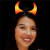 Halloween Large Blinking Devil Horns