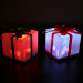 Light Up Gift Box Ornaments (Red, Green and Blue Bows)