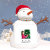 1.5" USB Digital Photo Frame Snowman Figurine