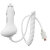 White Micro USB Car Charger
