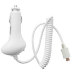 White Micro USB Car Charger