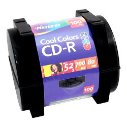 15% Off Cool Colors Blank Media Discs