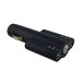 Black Dual Automobile Car Adapter