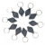 10Pack Black Flashlight Keychain 22000mcd