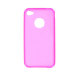 Pink TPU Skin for iPhone 4