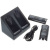 Wii USB Dual Battery Charging Station with 2800mAh Rechargeable Batteries (Black)