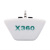 Earphone Adapter Converter For XBOX 360 (White)