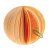 Creative Yellowish Orange Fruit Pocket Memo Pad Note Paper