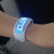 Fashionable 30-LED Blue Light Bracelet Watch White