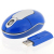 Blue Mini Wireless Optical Mouse
