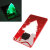 Christmas Tree Pocket LED Light Card Lamp Green (1xCR1216)